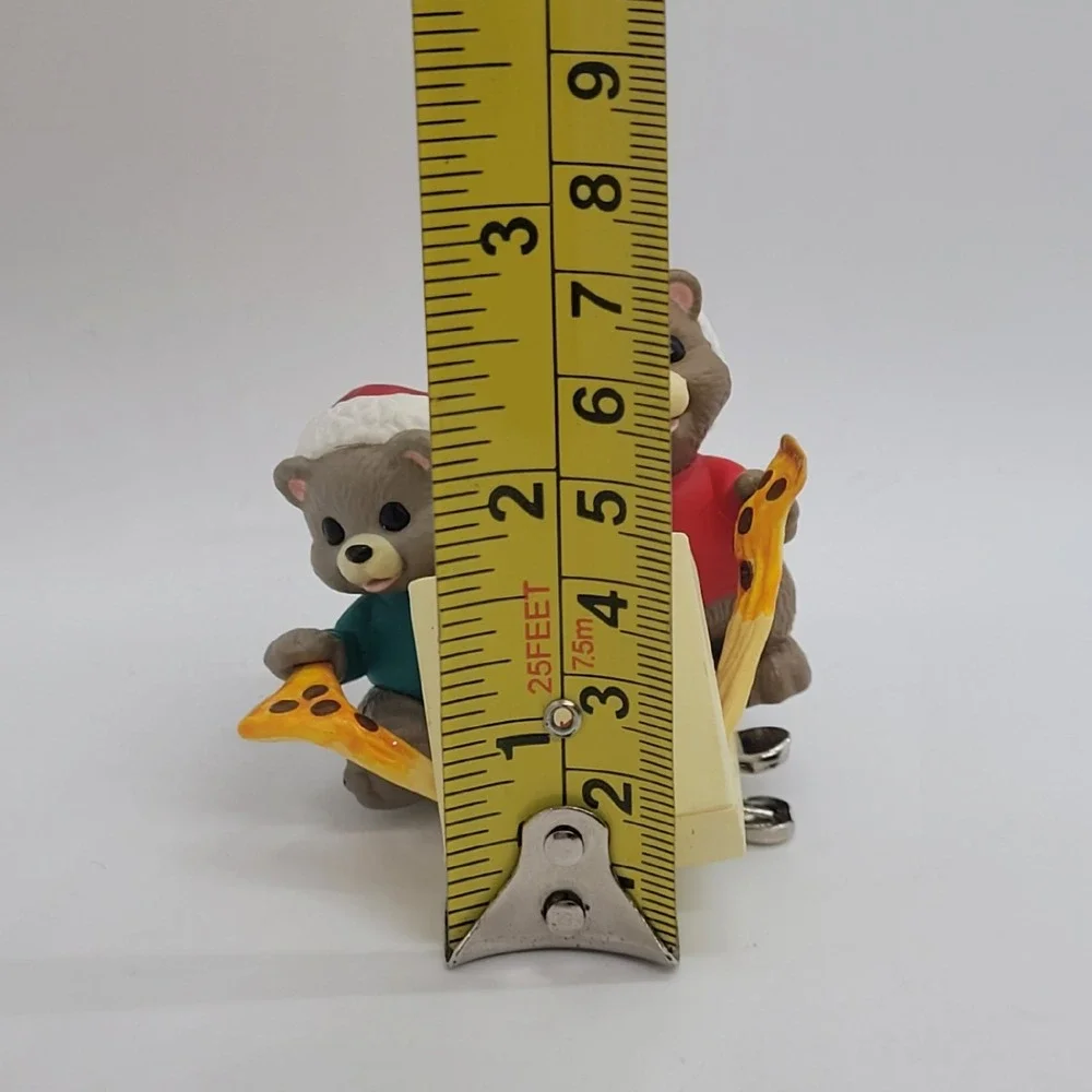 Vintage 1994 Hallmark Keepsake Ornament Friends Stand by You Bears Pizza Clip-On